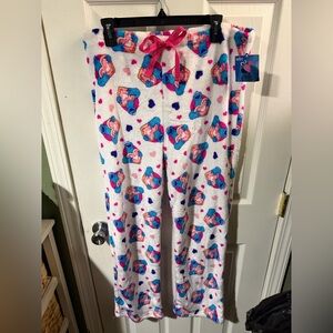 ❣️❄️Cookie Monster Sesame Street White Pajama Pants